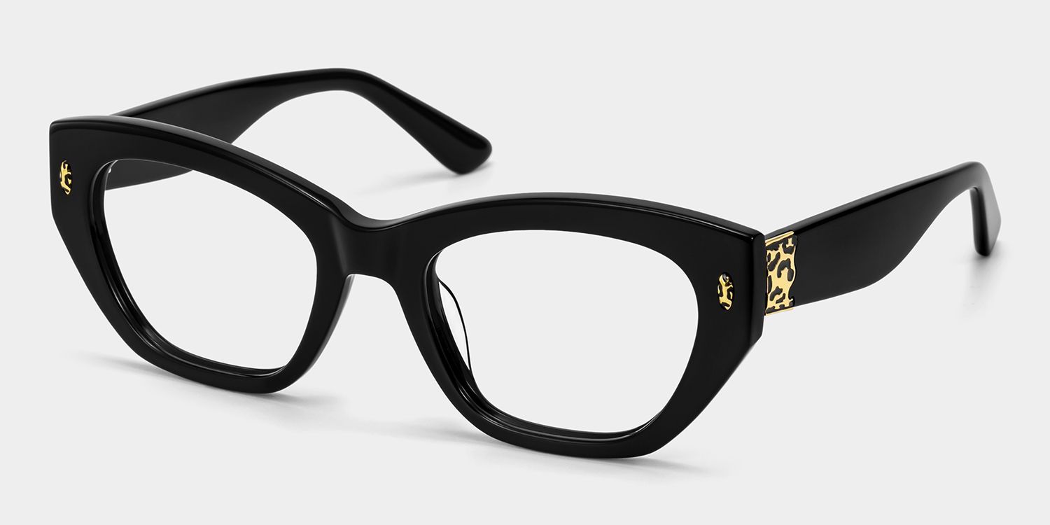 Dillon Black Cat-Eye Glasses | ZEELOOL2