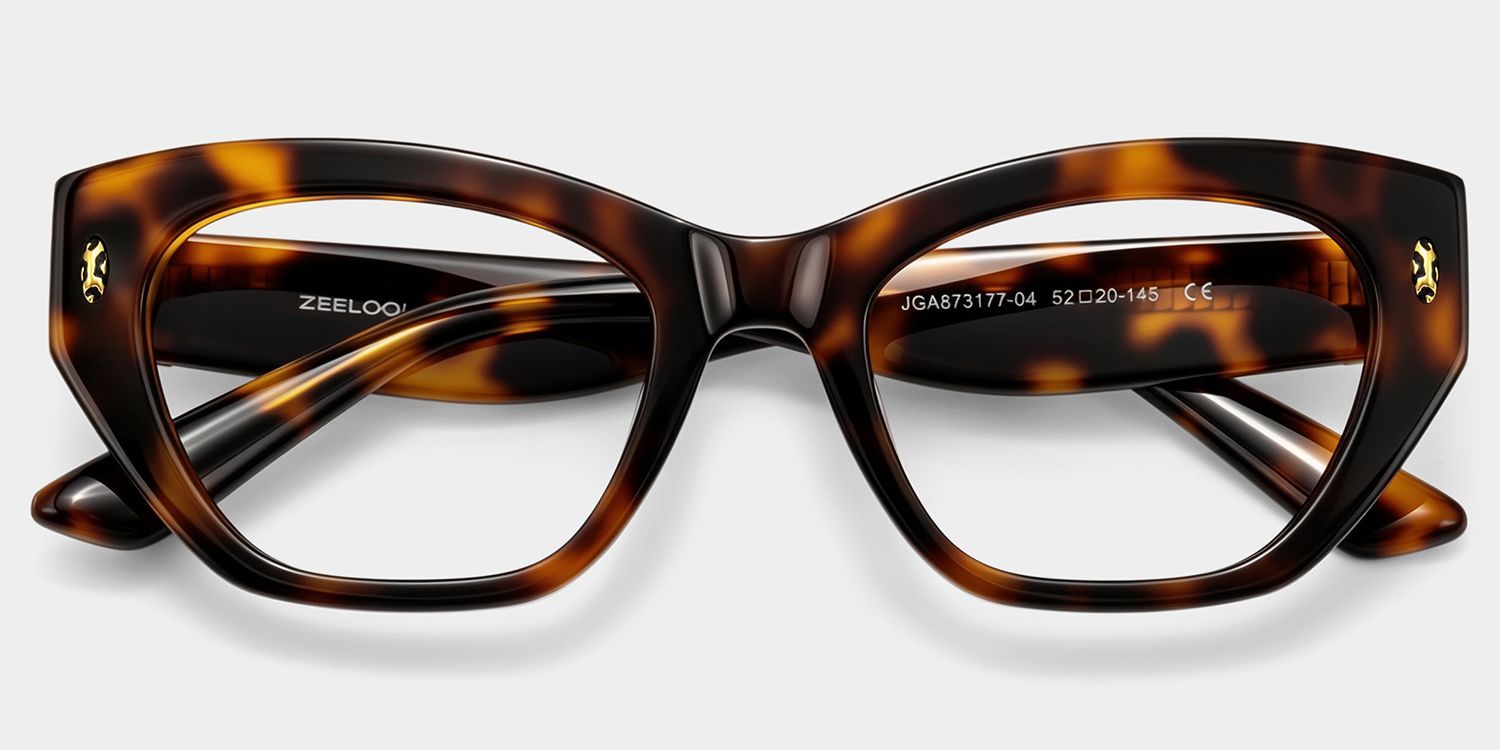 Dillon Tortoise Cat-Eye Glasses | ZEELOOL1