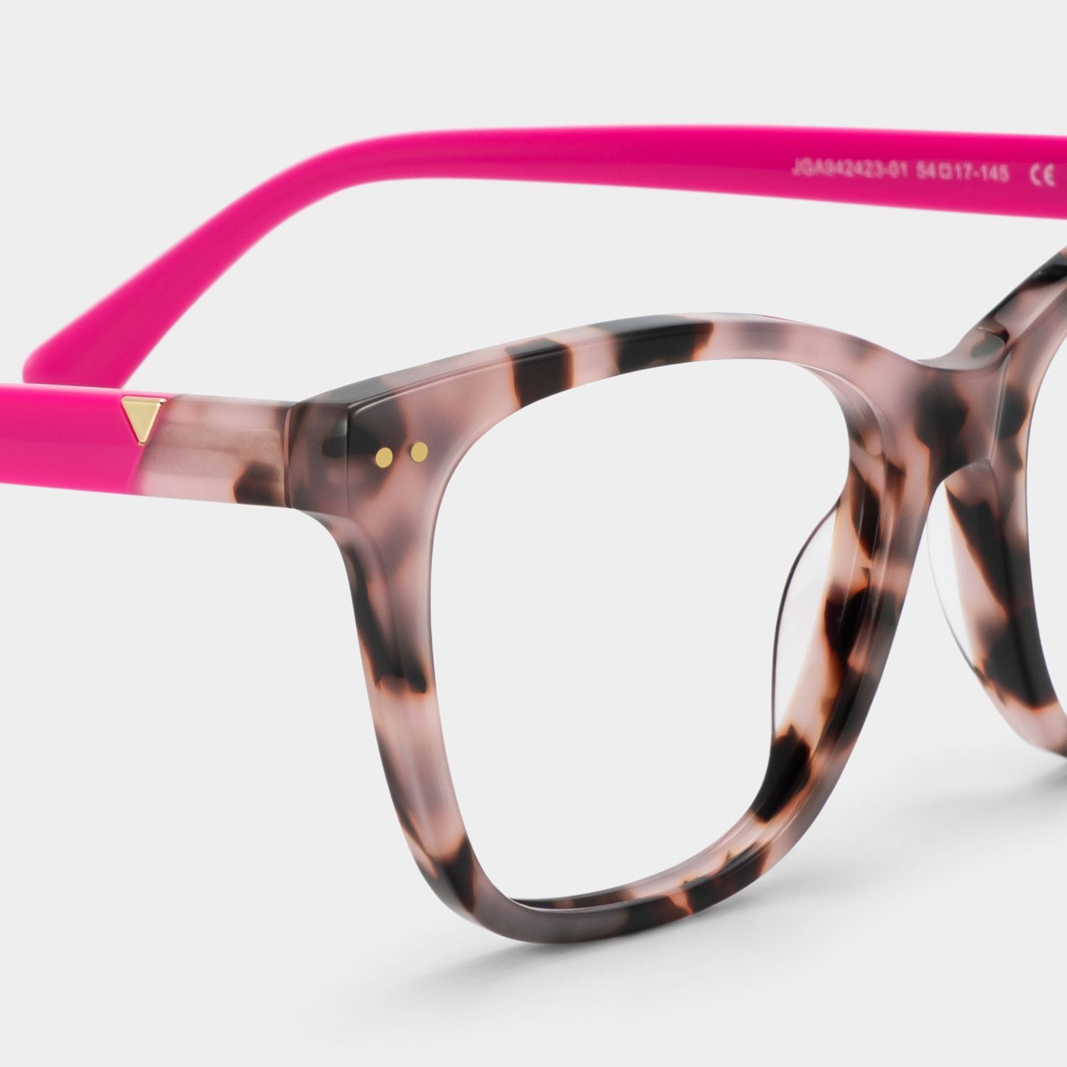 Ava Square Tortoise Color Frame Glasses | ZEELOOL5