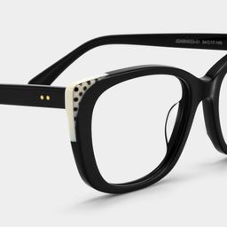 Madeline Black Cat-eye Glasses5