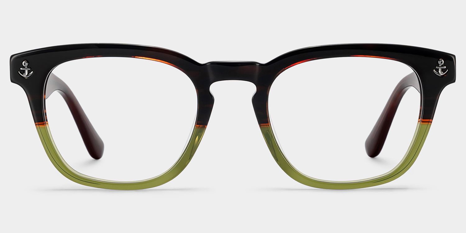 Shop Pierce Two-tone Round Acetate Frame Eyeglasses | ZEELOOL0