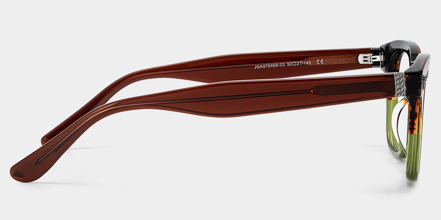 Shop Pierce Two-tone Round Acetate Frame Eyeglasses | ZEELOOL3