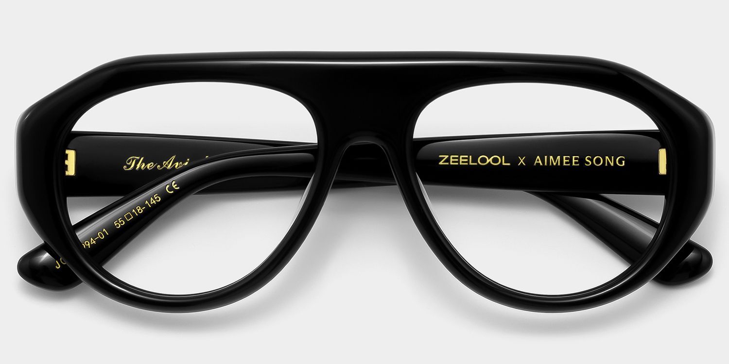 ZEELOOL x Aimee Song The Aviator Black Glasses2