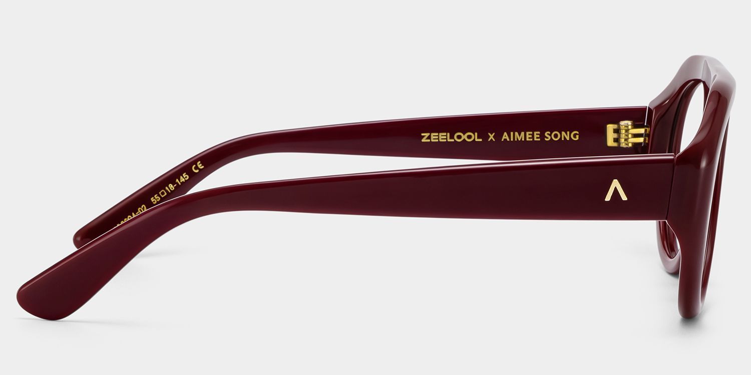 ZEELOOL x Aimee Song The Aviator Red Glasses4