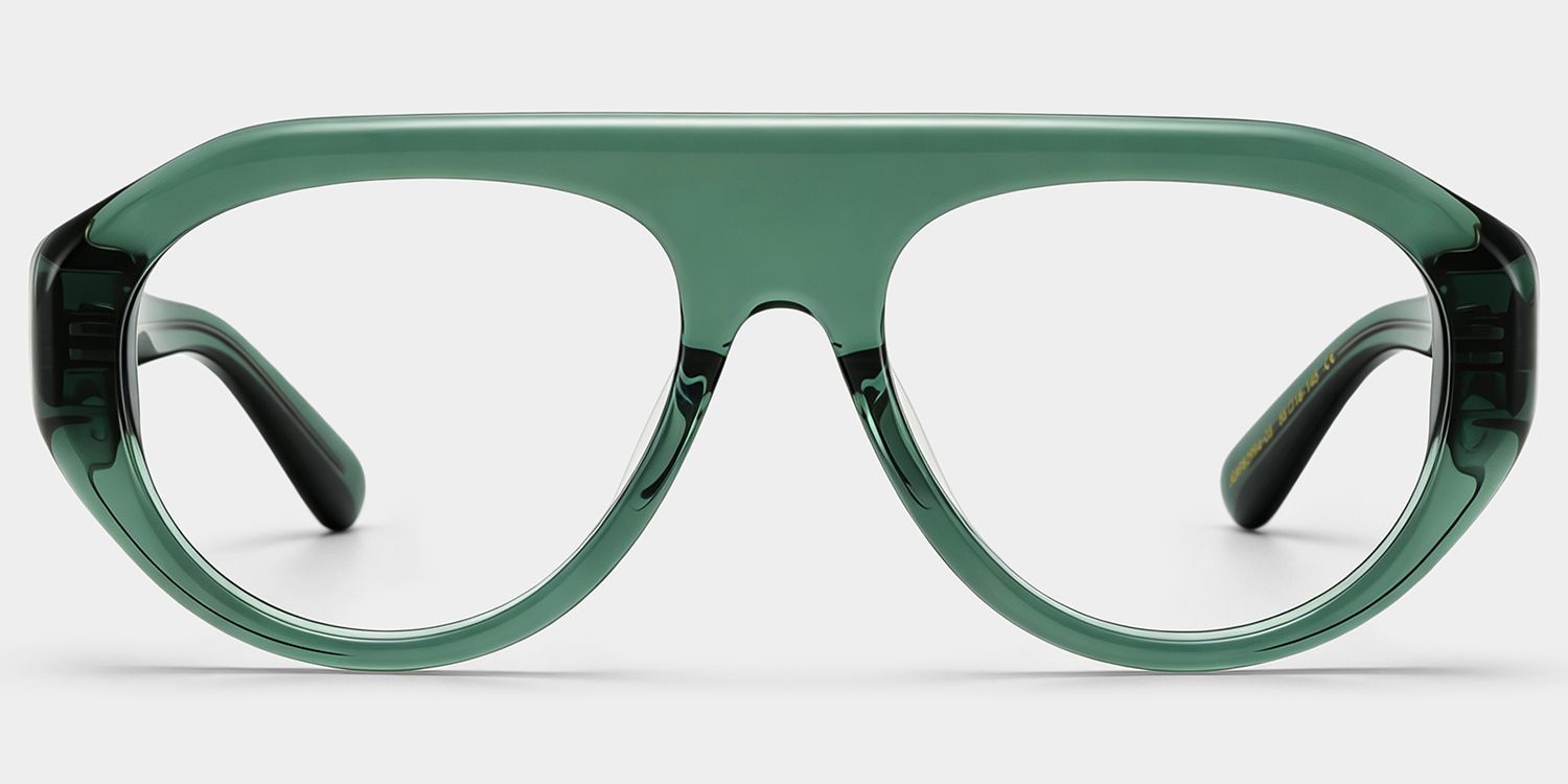 ZEELOOL x Aimee Song The Aviator Green Glasses1