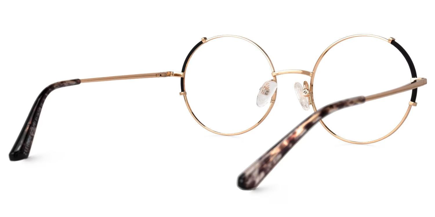 Rindy Round Black Glasses3