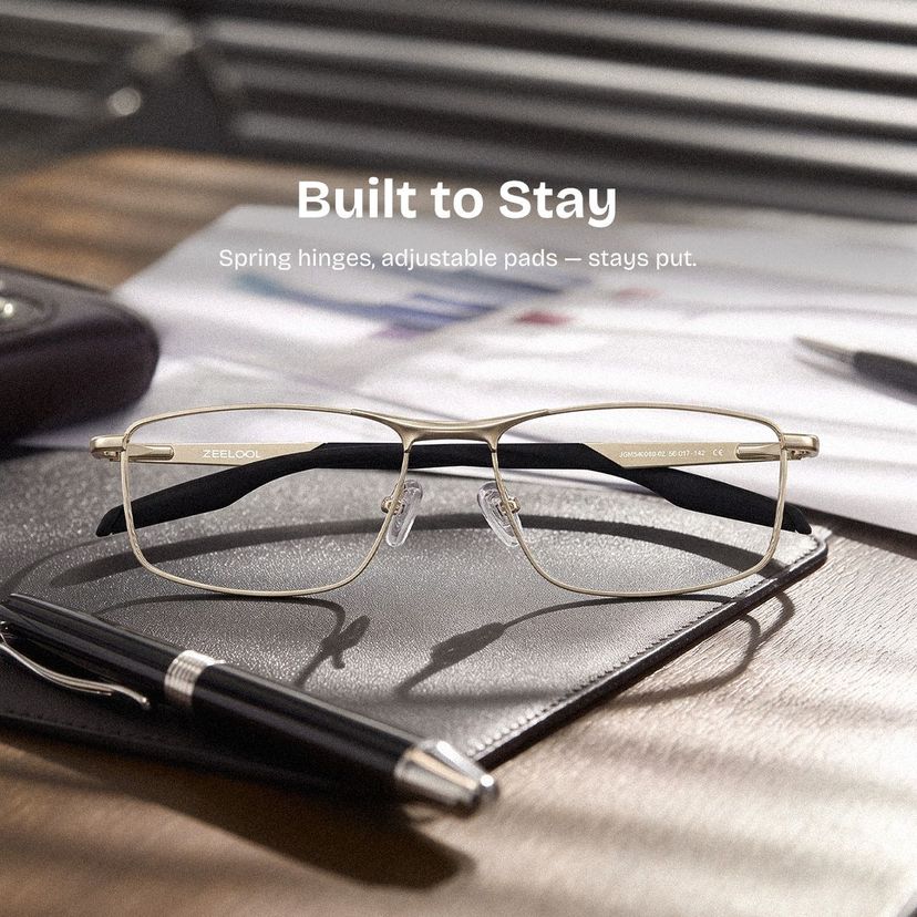 Scout Gold Rectangle Glasses