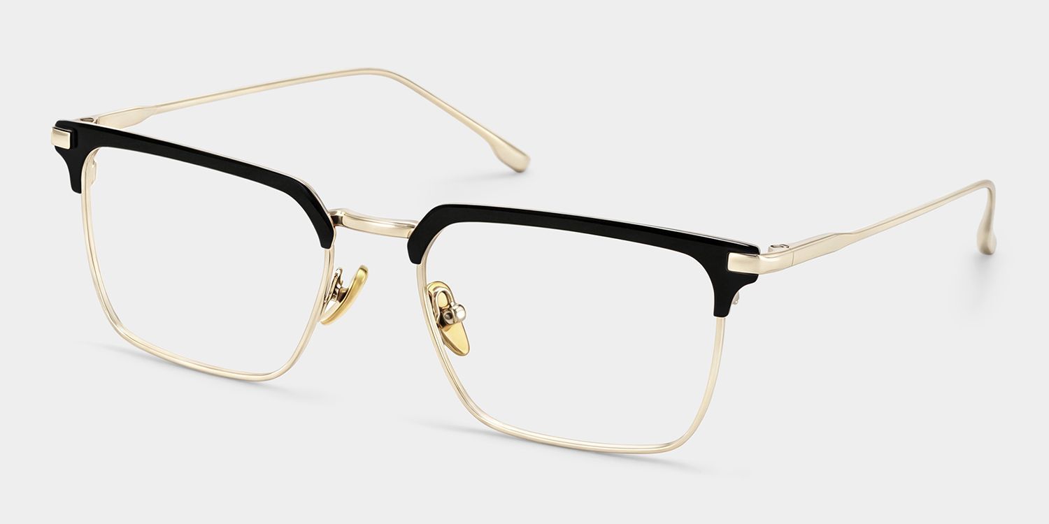 Addison Browline Black Metal Frames Glasses Online | ZEELOOL2