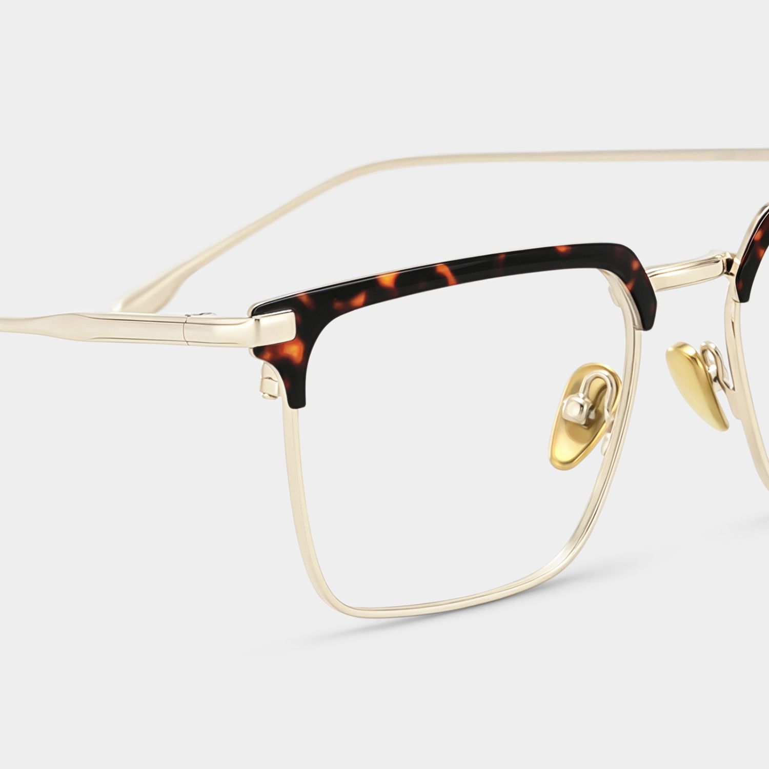 Addison Tortoise Browline Frame Glasses for Men | ZEELOOL4