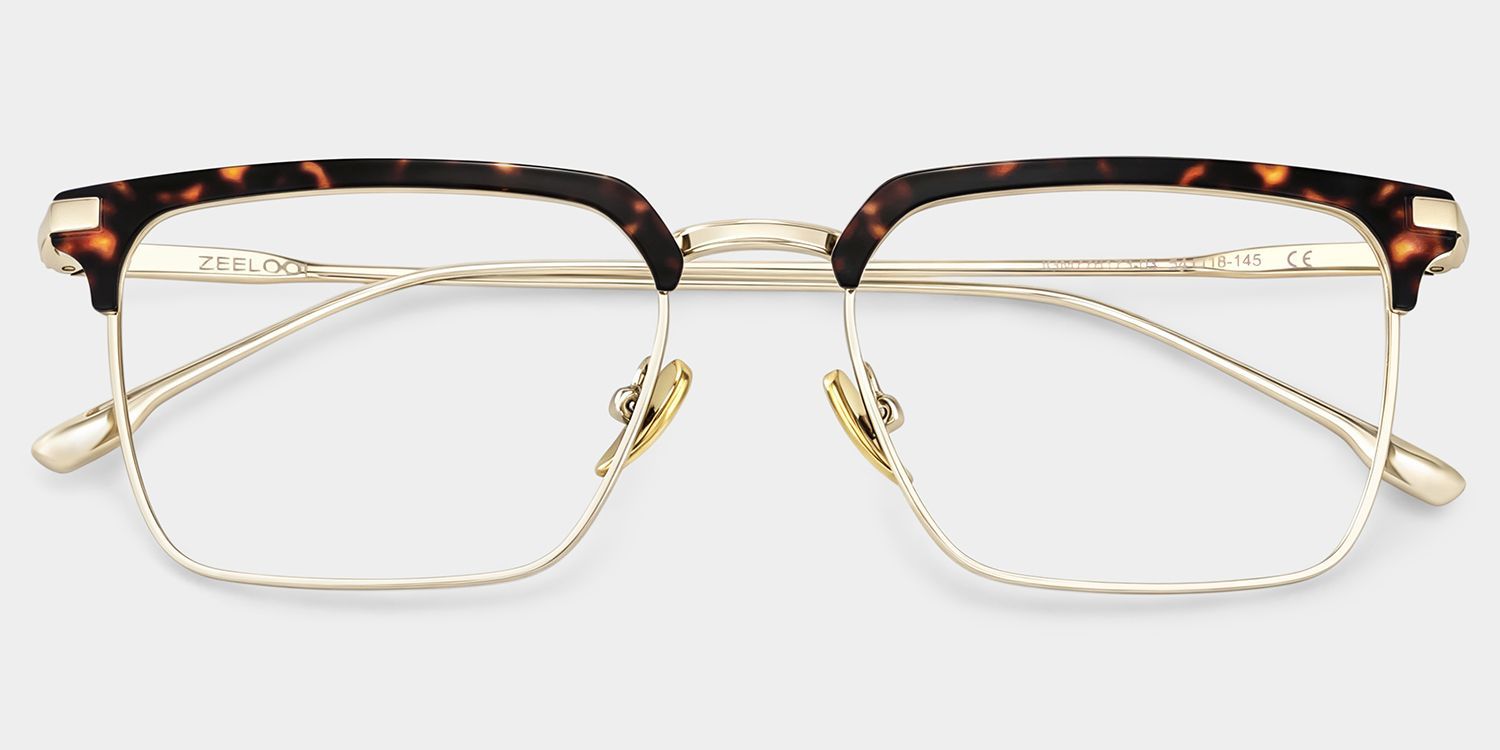 Addison Tortoise Browline Frame Glasses for Men | ZEELOOL1