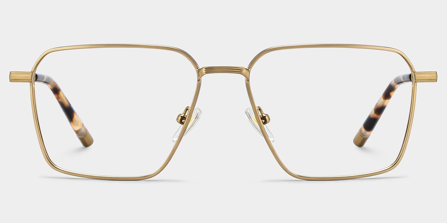 Ashley Brown Square Glasses in Mixed Material | ZEELOOL0