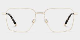 Ashley Gold Square Glasses0