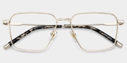 Ashley Gold Square Glasses1