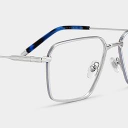 Ashley Silver Square Glasses4