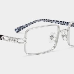 Olivia Silver Rectangle Glasses4