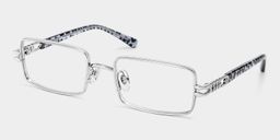 Olivia Silver Rectangle Glasses2