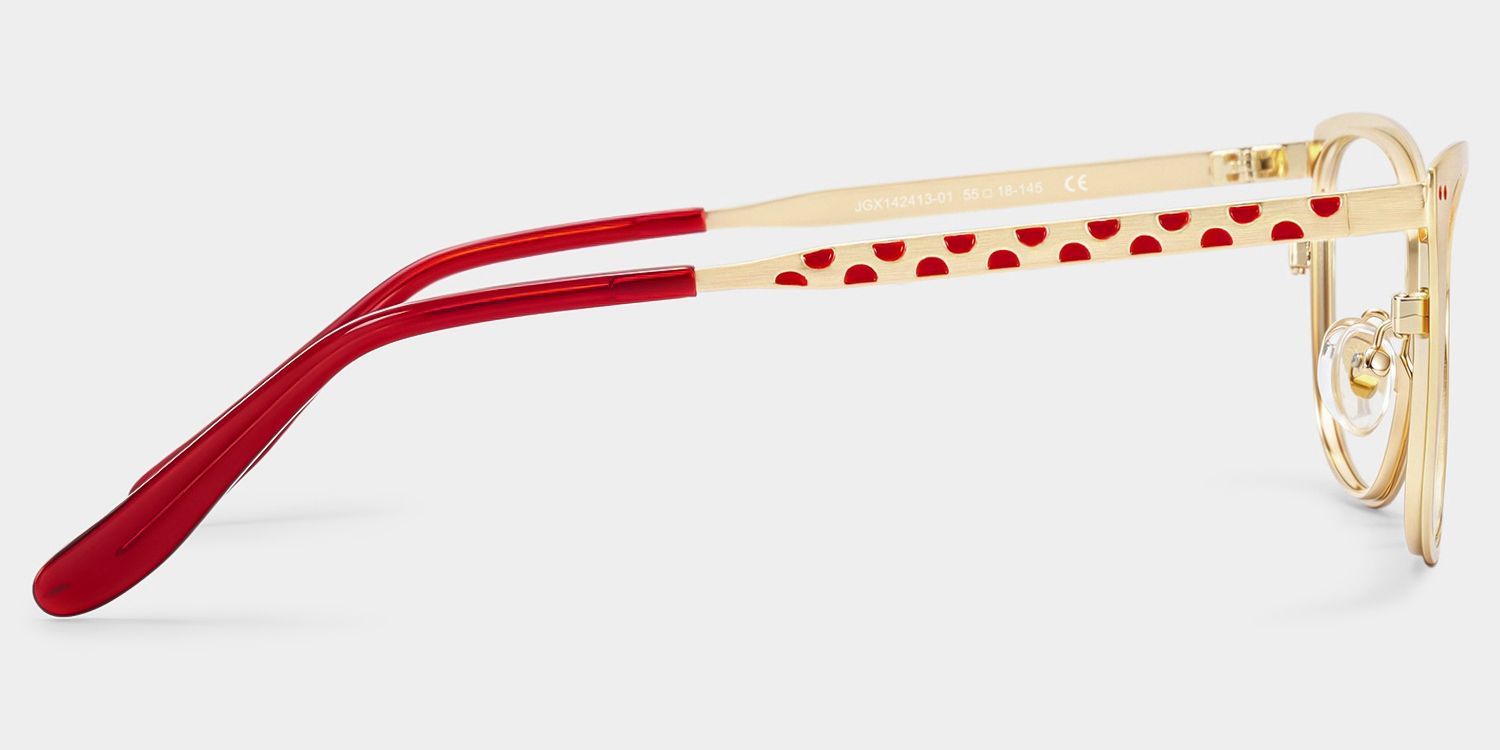 Katherine Gold Cat-Eye Glasses | ZEELOOL3
