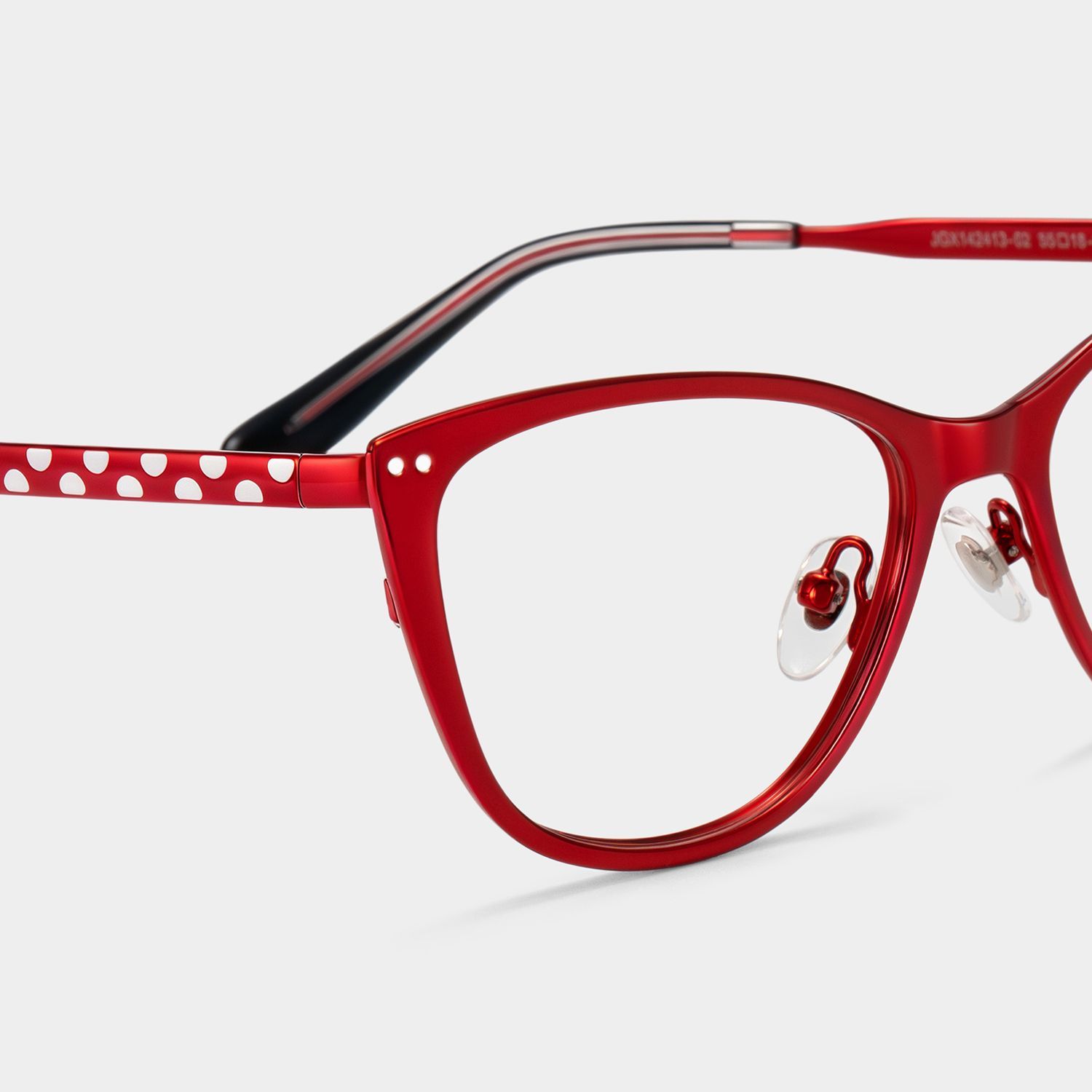 Katherine Red Cat-Eye Glasses | ZEELOOL4