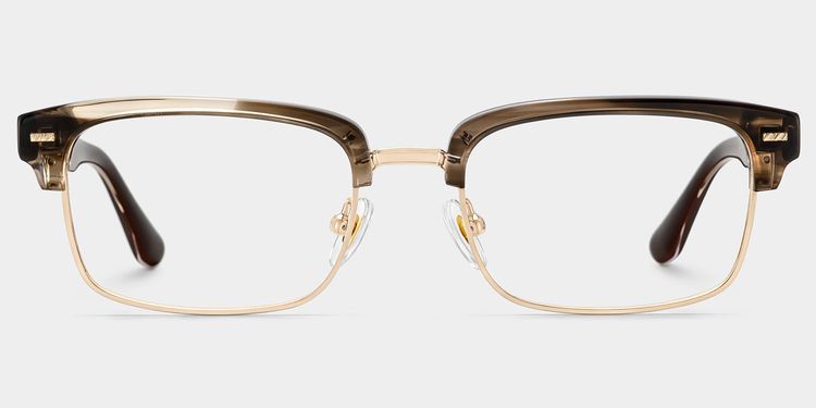 Eden Brown Rectangle Glasses