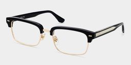 Eden Black Rectangle Glasses2