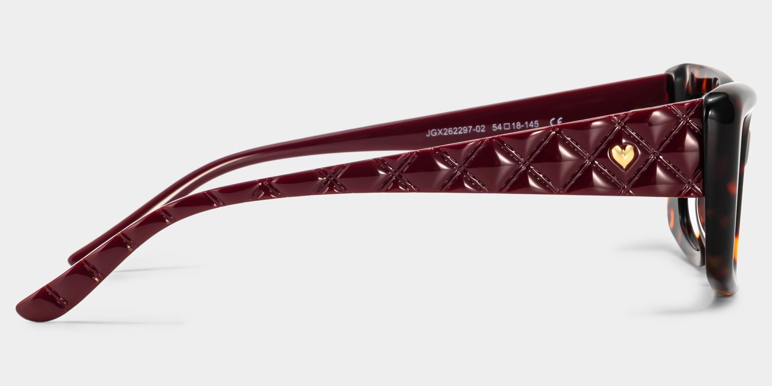 Shiny Tortoise Rectangle Glasses | ZEELOOL3