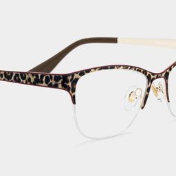 Dorian Brown Leopard print Cat eye Glasses4
