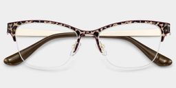 Dorian Brown Leopard print Cat eye Glasses1