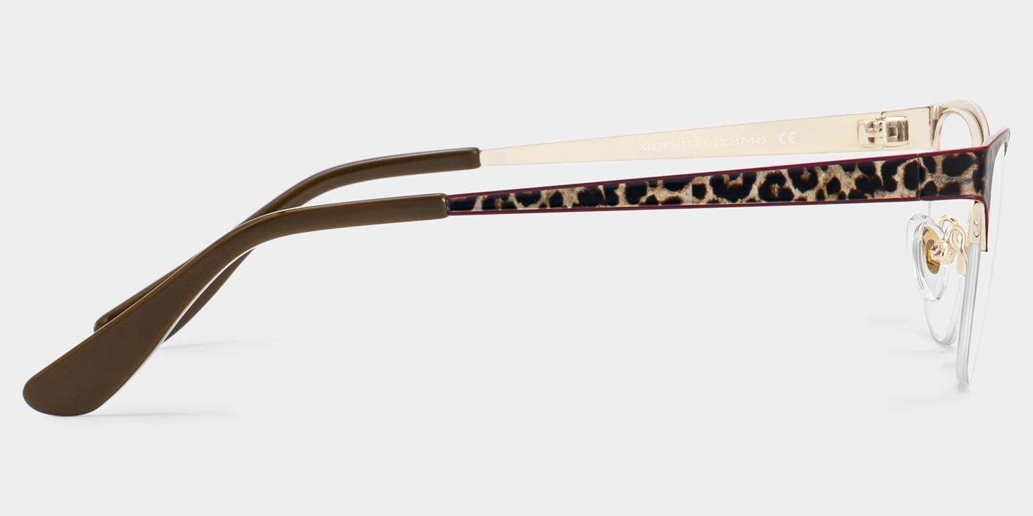 Dorian Brown Leopard Print Cat-Eye Glasses | ZEELOOL3