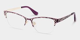 Dorian Purple Leopard print Cat eye Glasses2