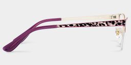 Dorian Purple Leopard print Cat eye Glasses3