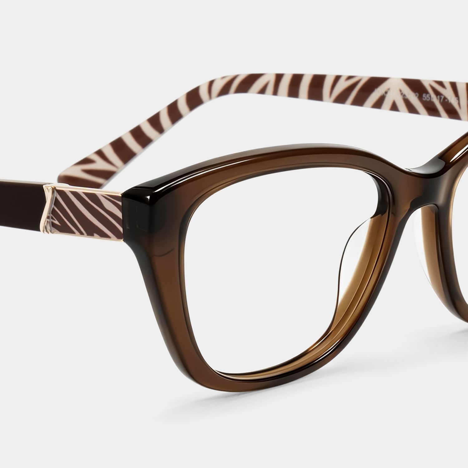 Brielle Brown Cat-Eye Glasses | ZEELOOL4