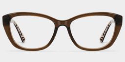 Brielle Brown Cat eye Glasses0