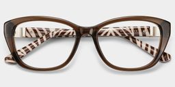 Brielle Brown Cat eye Glasses1