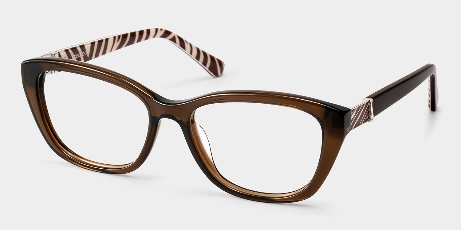 Brielle Brown Cat-Eye Glasses | ZEELOOL2