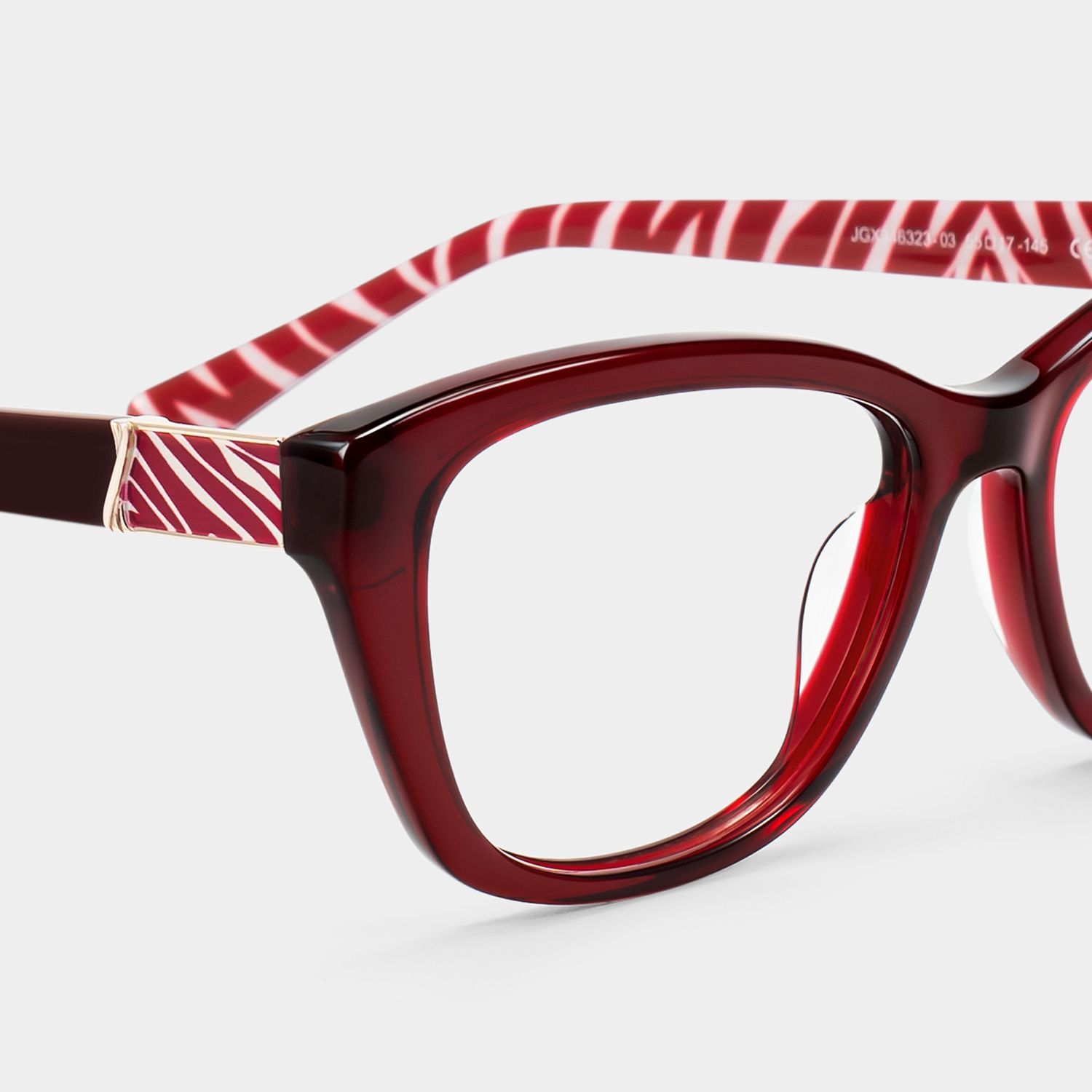 Brielle Red Cat-Eye Glasses | ZEELOOL4