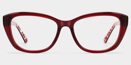 Brielle Red Cat eye Glasses0