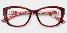 Brielle Red Cat eye Glasses1