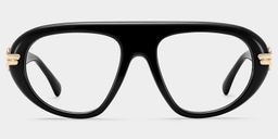 Aveline Black Aviator Glasses0