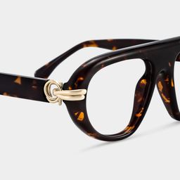 Aveline Tortoise Aviator Glasses4