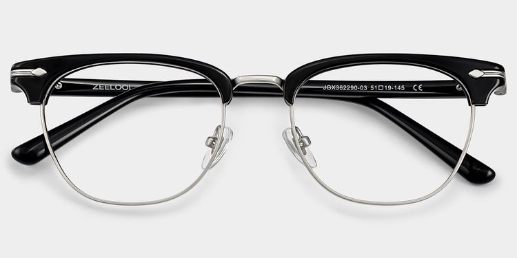 Capri Black Browline Glasses