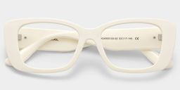 Hannah White Rectangle Glasses1