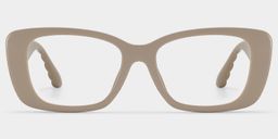 Hannah Beige Rectangle Glasses1