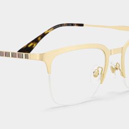 Peyton Gold Browline Glasses4