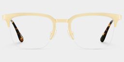 Peyton Gold Browline Glasses0