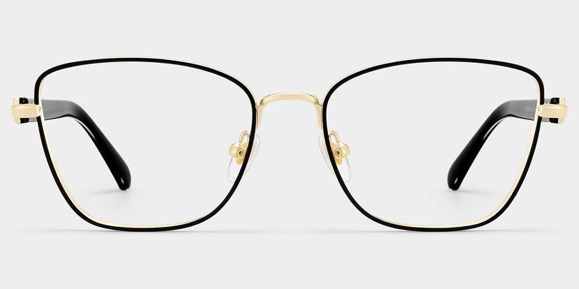 Lucille Black Butterfly Glasses