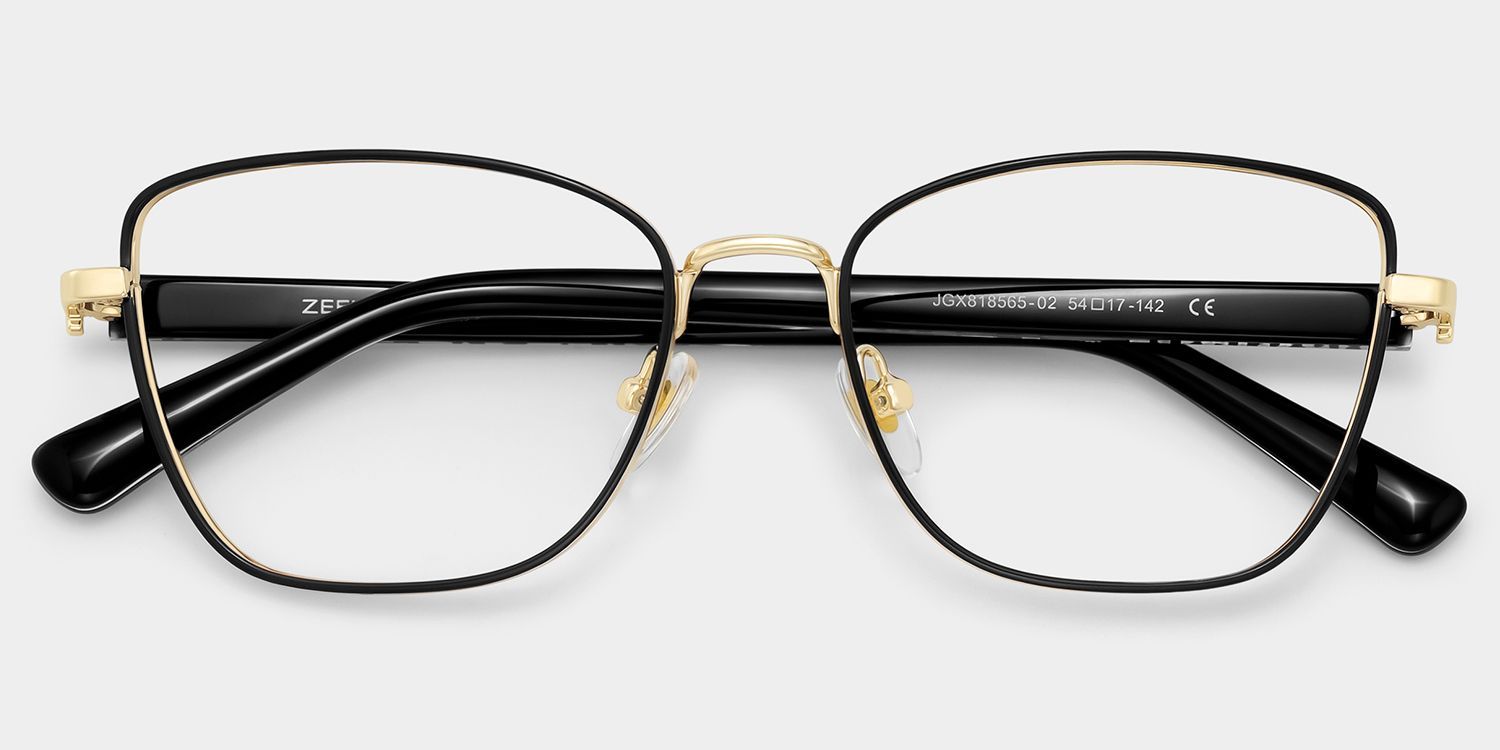 Lucille Black Butterfly Glasses | ZEELOOL1
