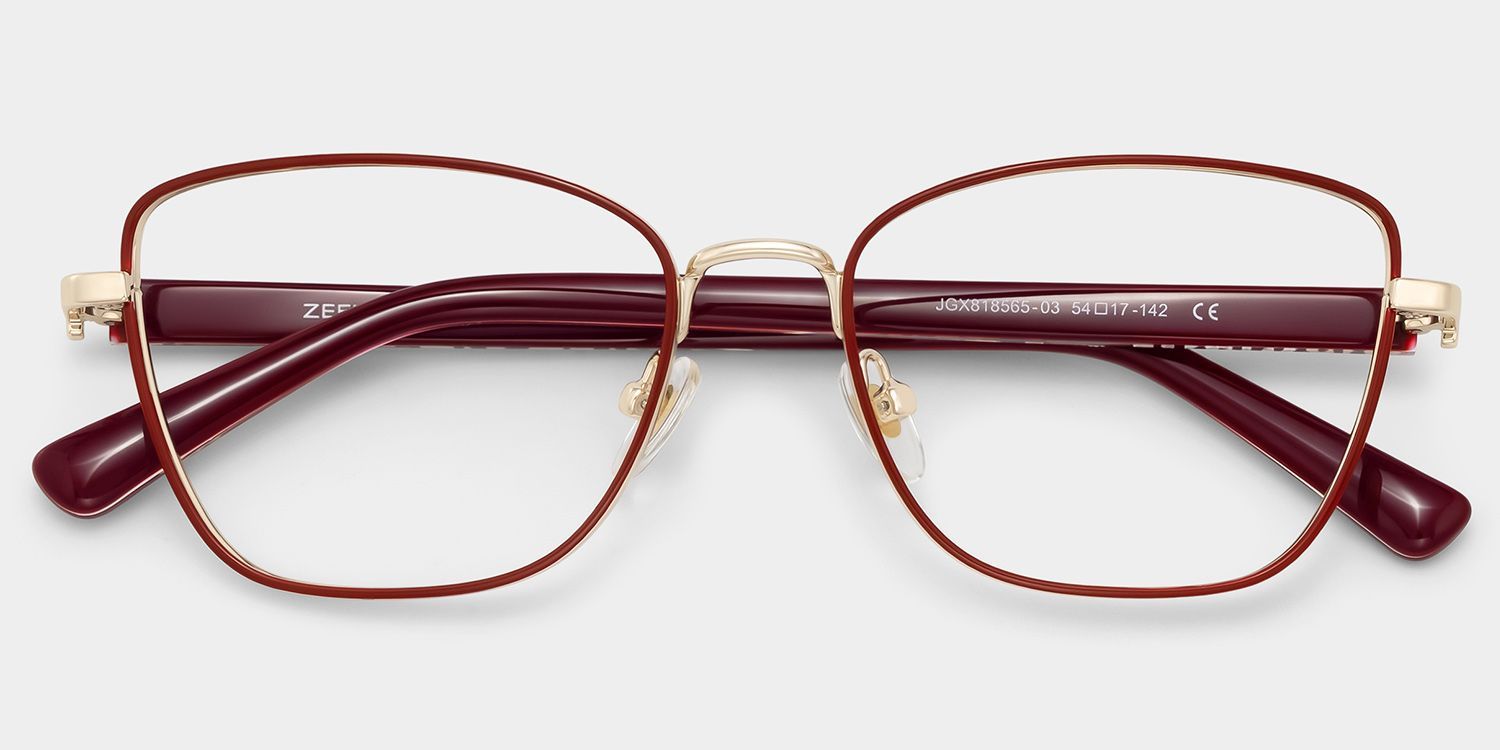 Lucille Red Butterfly Glasses | ZEELOOL1