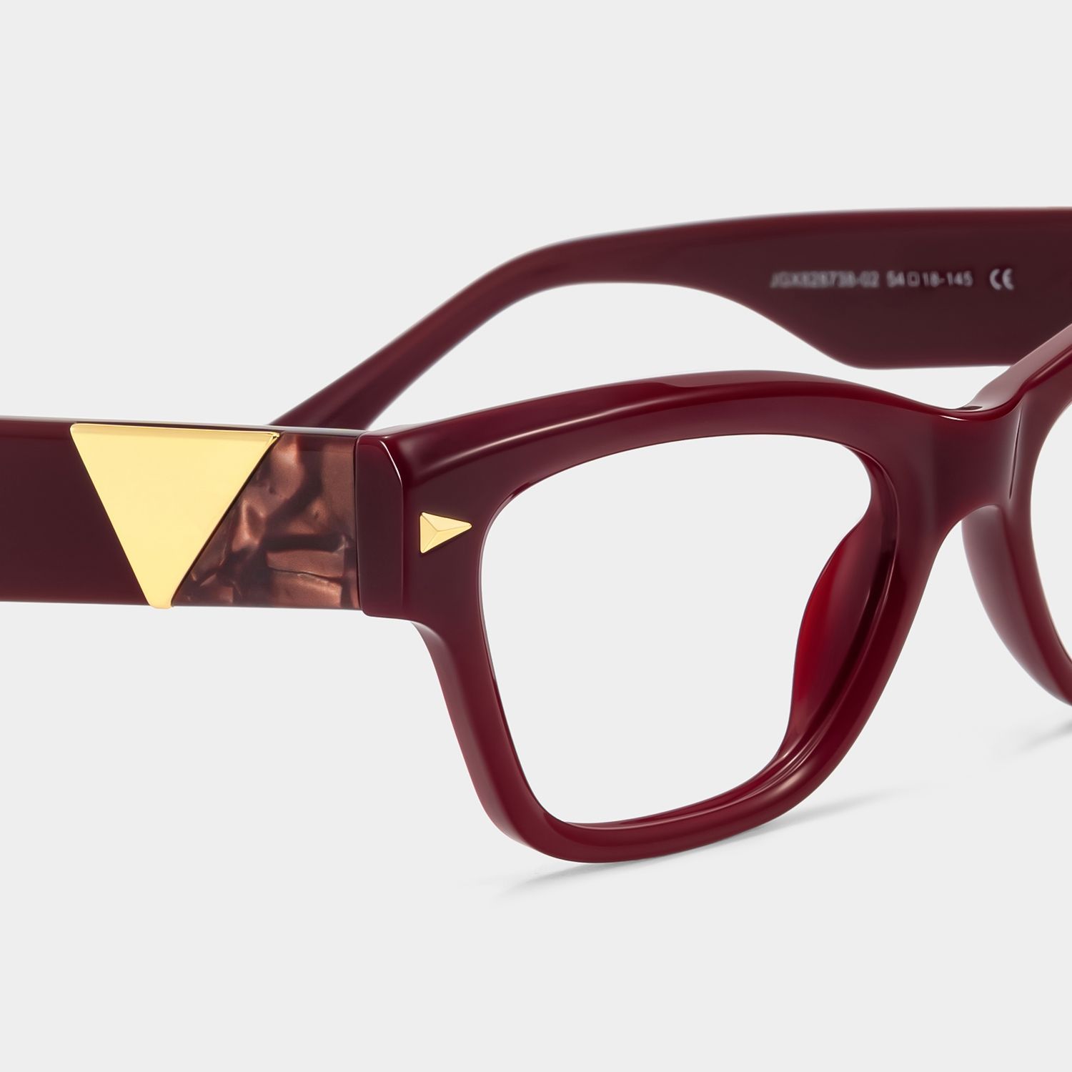 Briar Burgundy Cat-Eye Glasses | ZEELOOL4