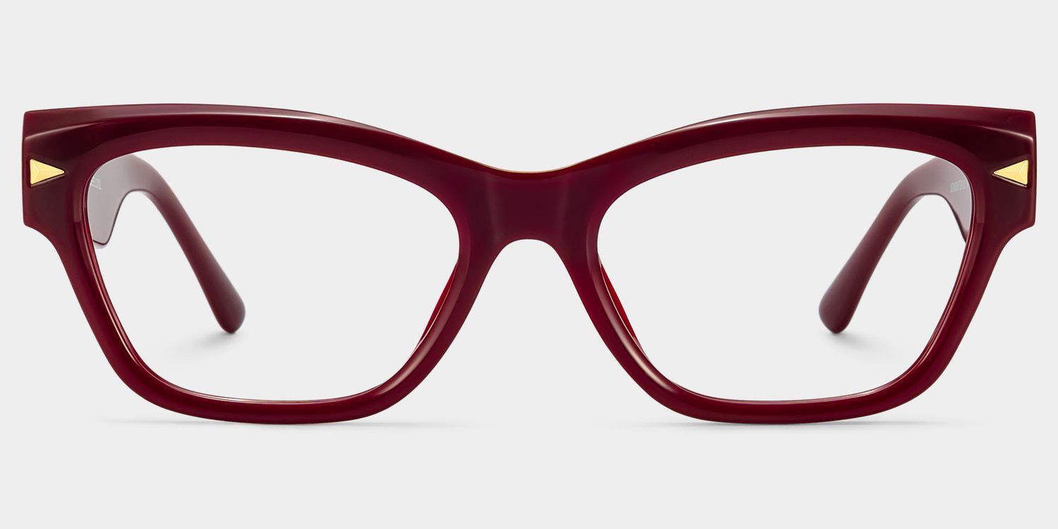Briar Burgundy Cat-Eye Glasses | ZEELOOL0