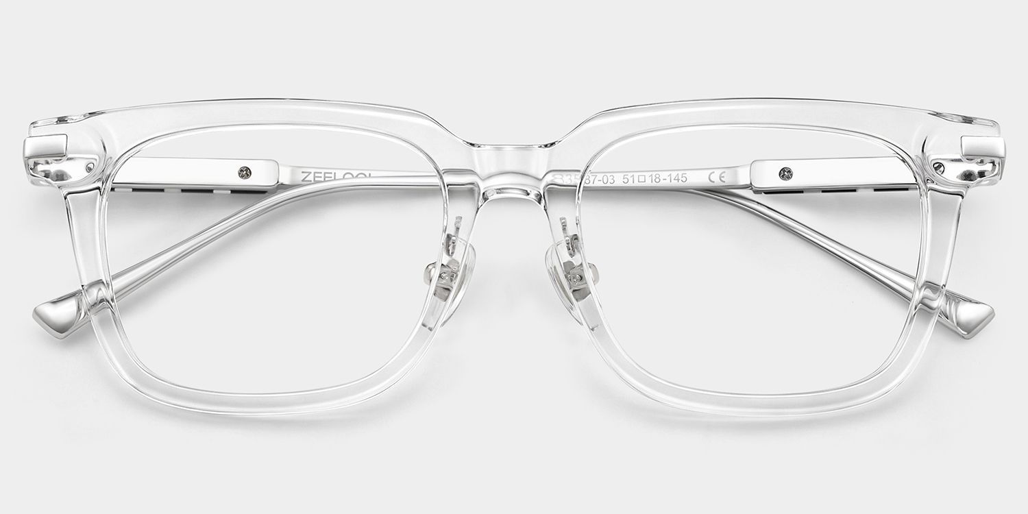 Rayne Clear Square Eyeglass Frame for Men | ZEELOOL1